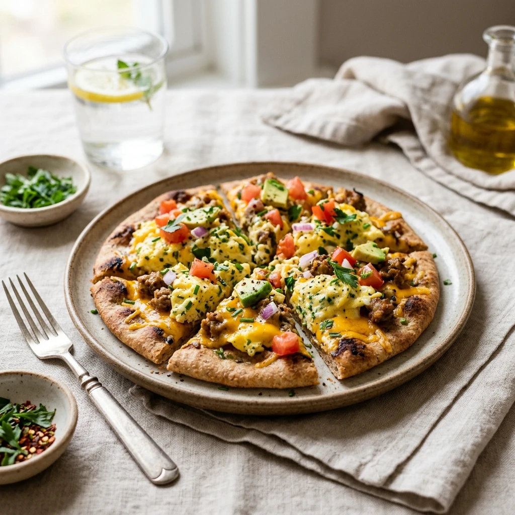 Make Ahead High Protein Breakfast Flatbread 5 Minute No Fail Weight Loss Kids