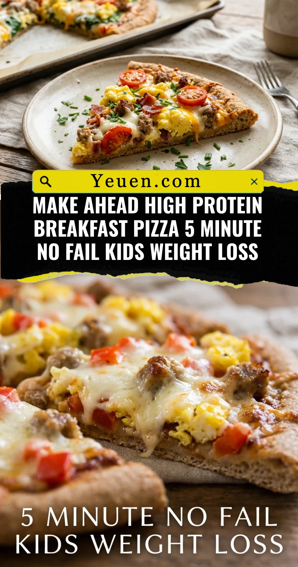 Make Ahead High Protein Breakfast Pizza 5 Minute No Fail Kids Weight Loss