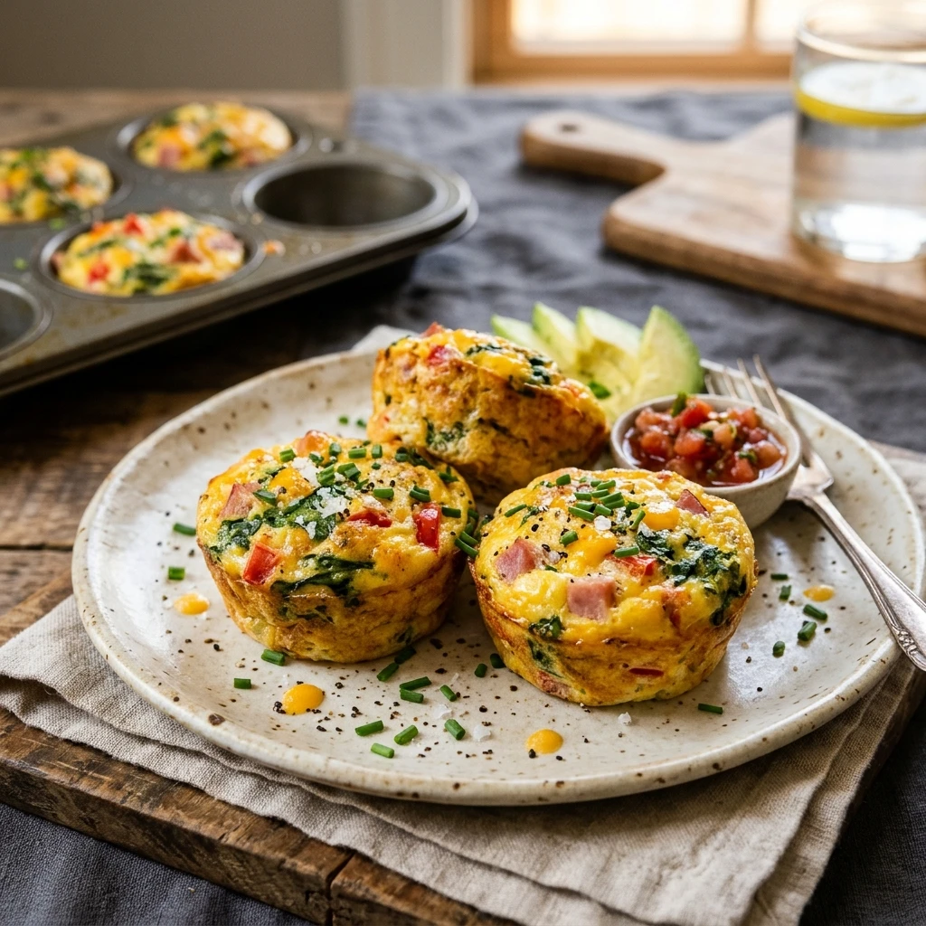 Make Ahead High Protein Egg Muffins 5 Minute Breakfast Meal Prep No Fail