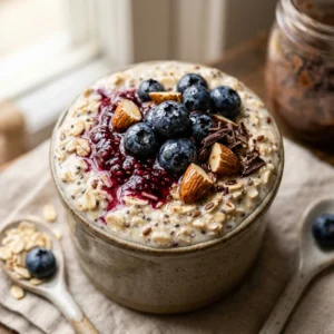 Make Ahead High Protein Overnight Oats 5 Minute No Cook Weight Loss