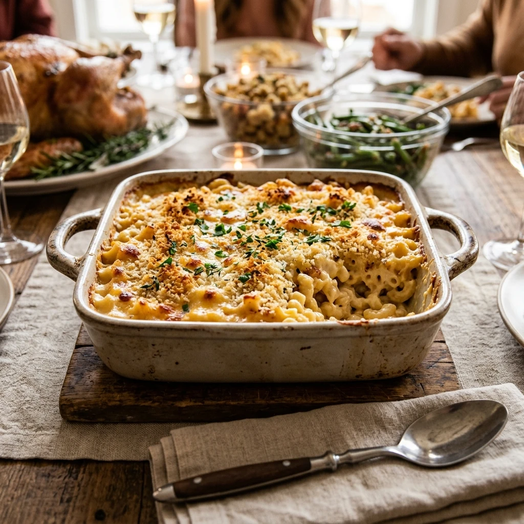 Make Ahead Mac And Cheese Casserole Thanksgiving Feeds A Crowd