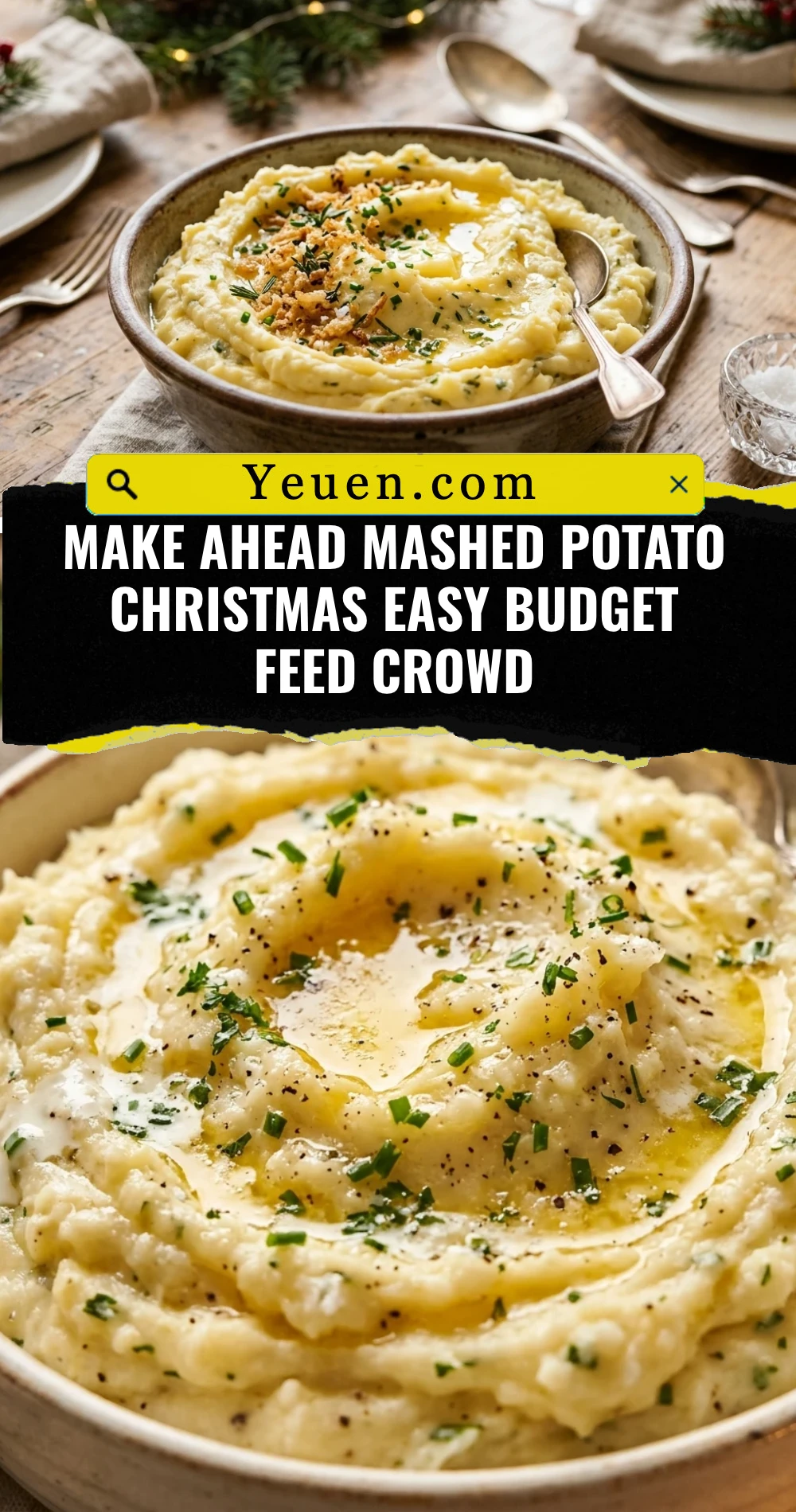 Make Ahead Mashed Potato Christmas Easy Budget Feed Crowd