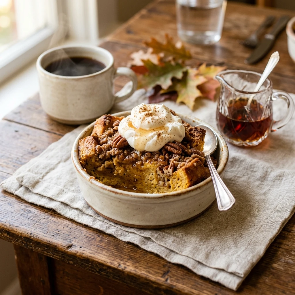 Make Ahead Pumpkin French Toast Casserole Fall Breakfast
