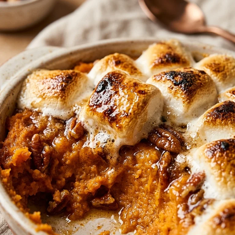 Make Ahead Sweet Potato Casserole With Marshmallows Thanksgiving