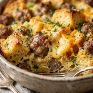 Make Ahead Thanksgiving Breakfast Casserole With Sausage Feeds 8