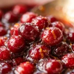 Maple Bourbon Cranberry Sauce