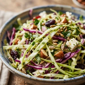 Mediterranean Cabbage Slaw Crunchy No Mayo Budget 2026 Healthy Easy