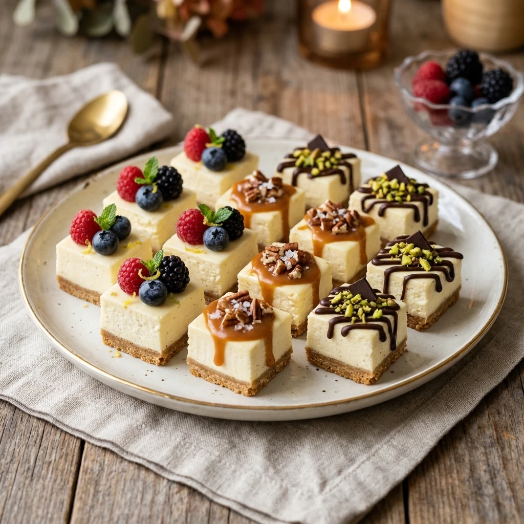 Mini Cheesecake Bites Easy No Bake Creamy Party Viral Recipe