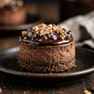 Mini Chocolate Cheesecake Bites No Bake Easy Party Creamy Viral Recipe