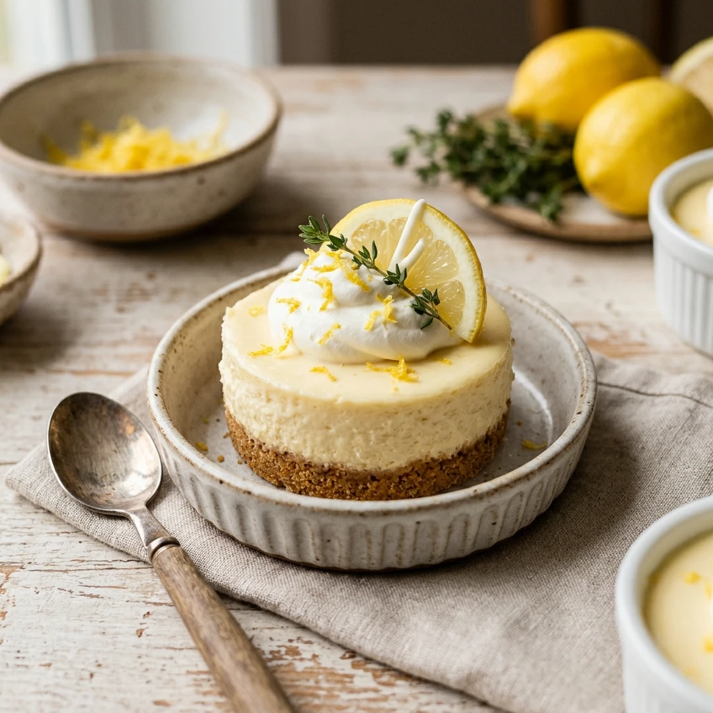 Mini Lemon Cheesecake Cups No Bake Easy Creamy Party Viral Recipe