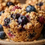 Mixed Berry Muffins With Streusel Crumb Topping