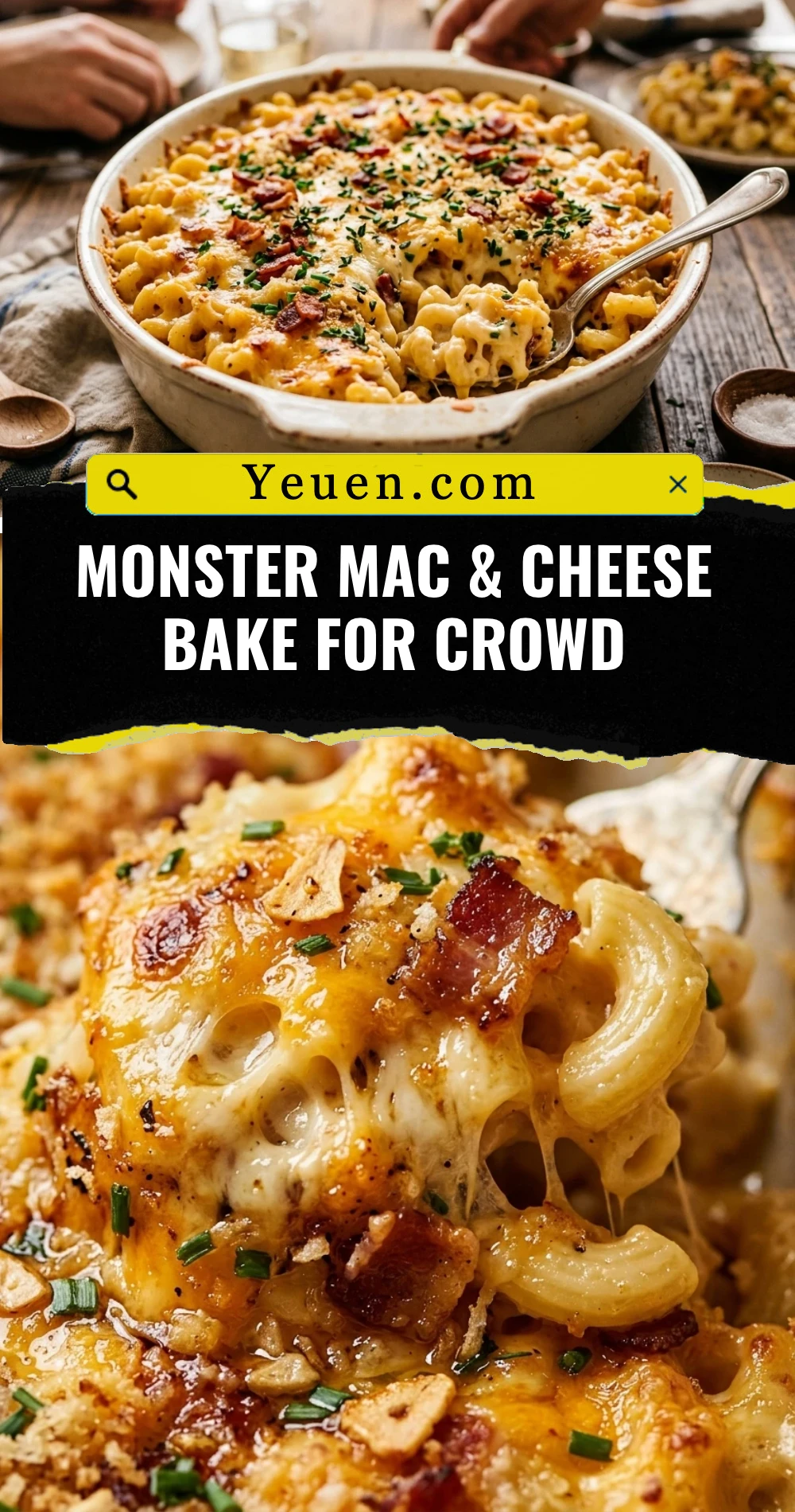 Monster Mac & Cheese Bake For Crowd