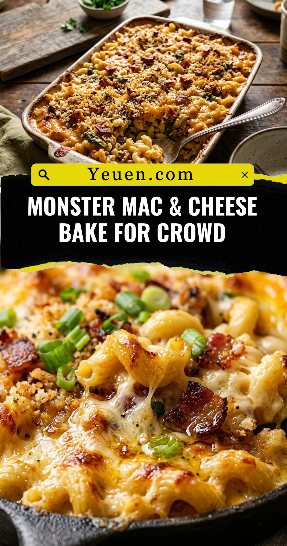 Monster Mac & Cheese Bake For Crowd