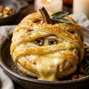 Mummy Brie Pumpkin - 2 Min Centerpiece + Dinner