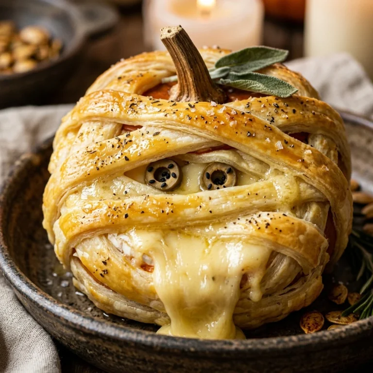 Mummy Brie Pumpkin - 2 Min Centerpiece + Dinner