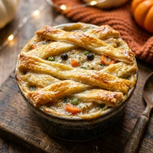 Mummy Chicken Pot Pie Halloween Cozy Family