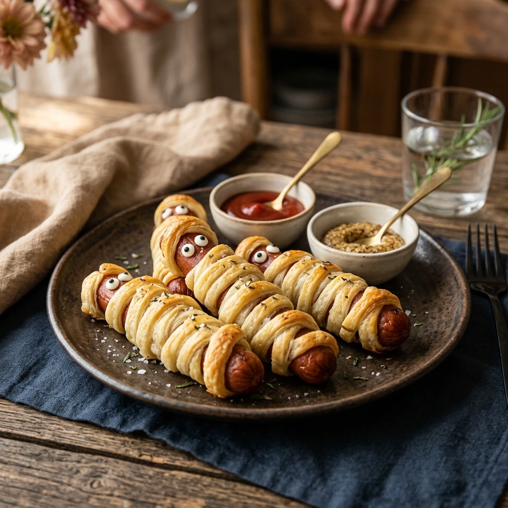 Mummy Hot Dogs - Dinner In 12 Min (Air Fryer)