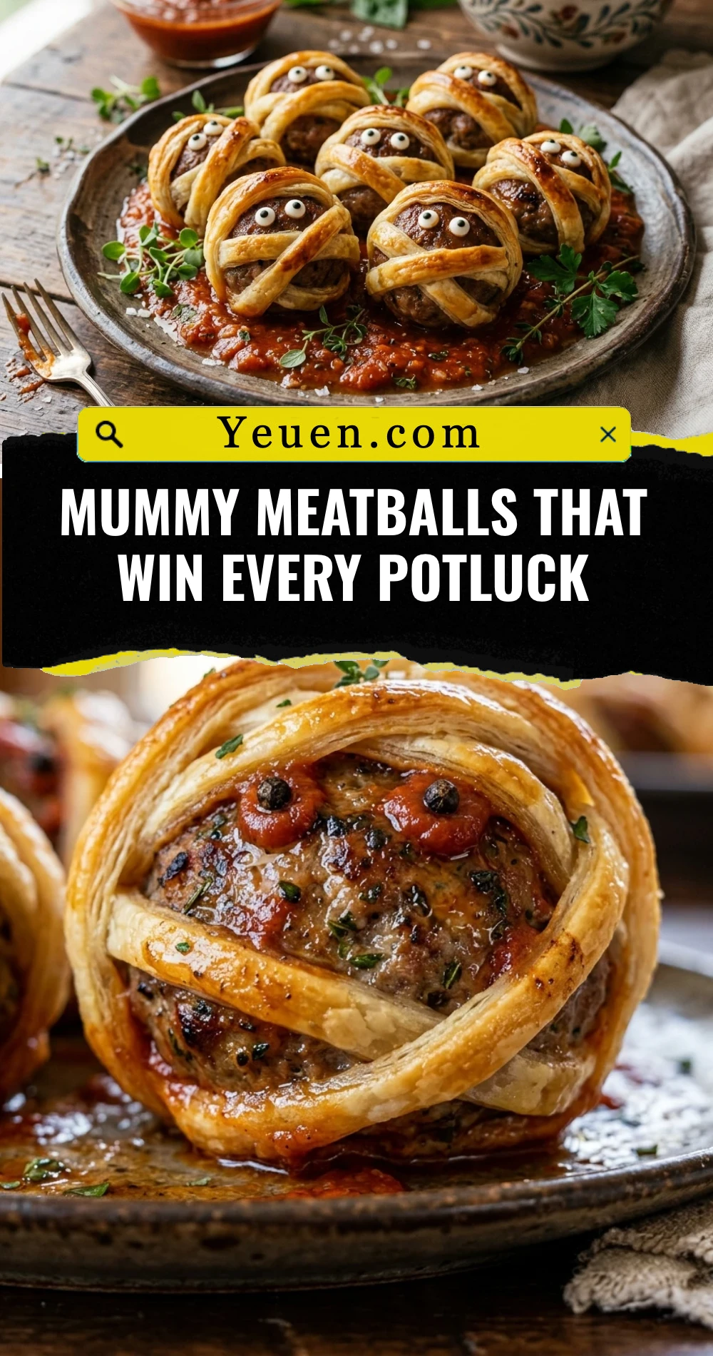 Mummy Meatballs That Win Every Potluck