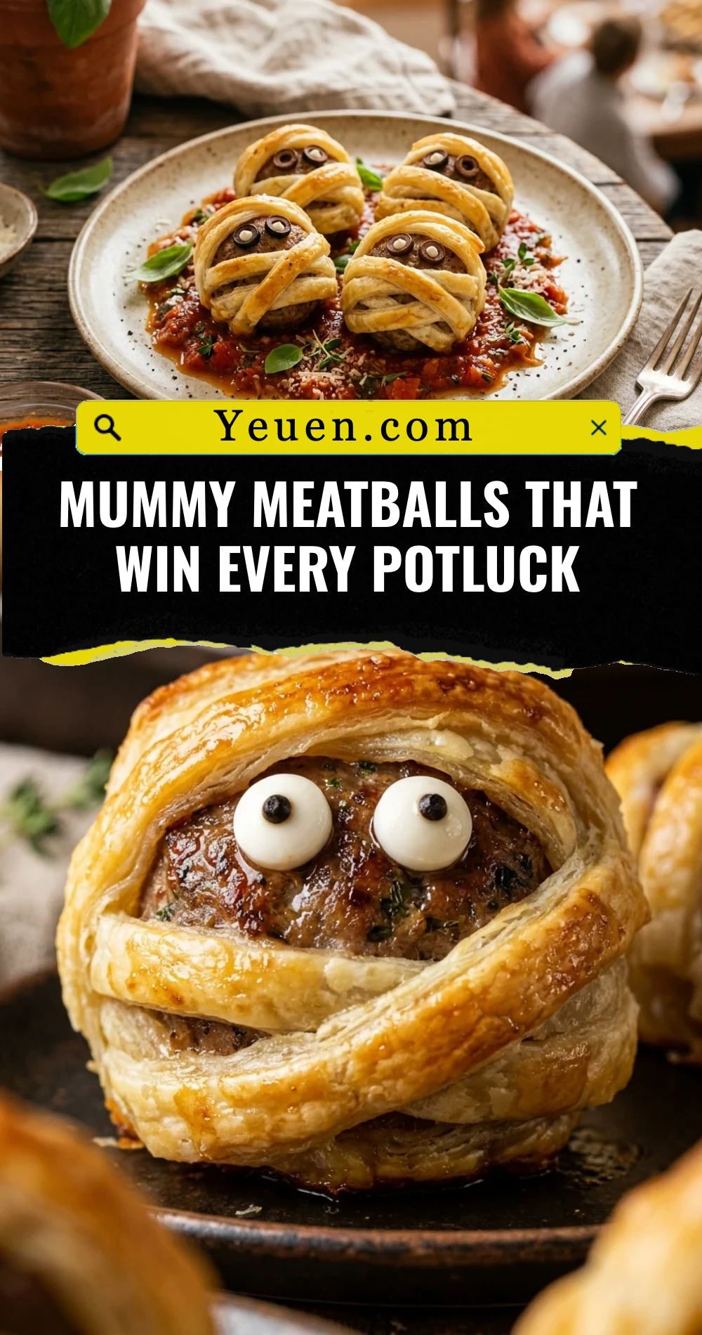 Mummy Meatballs That Win Every Potluck
