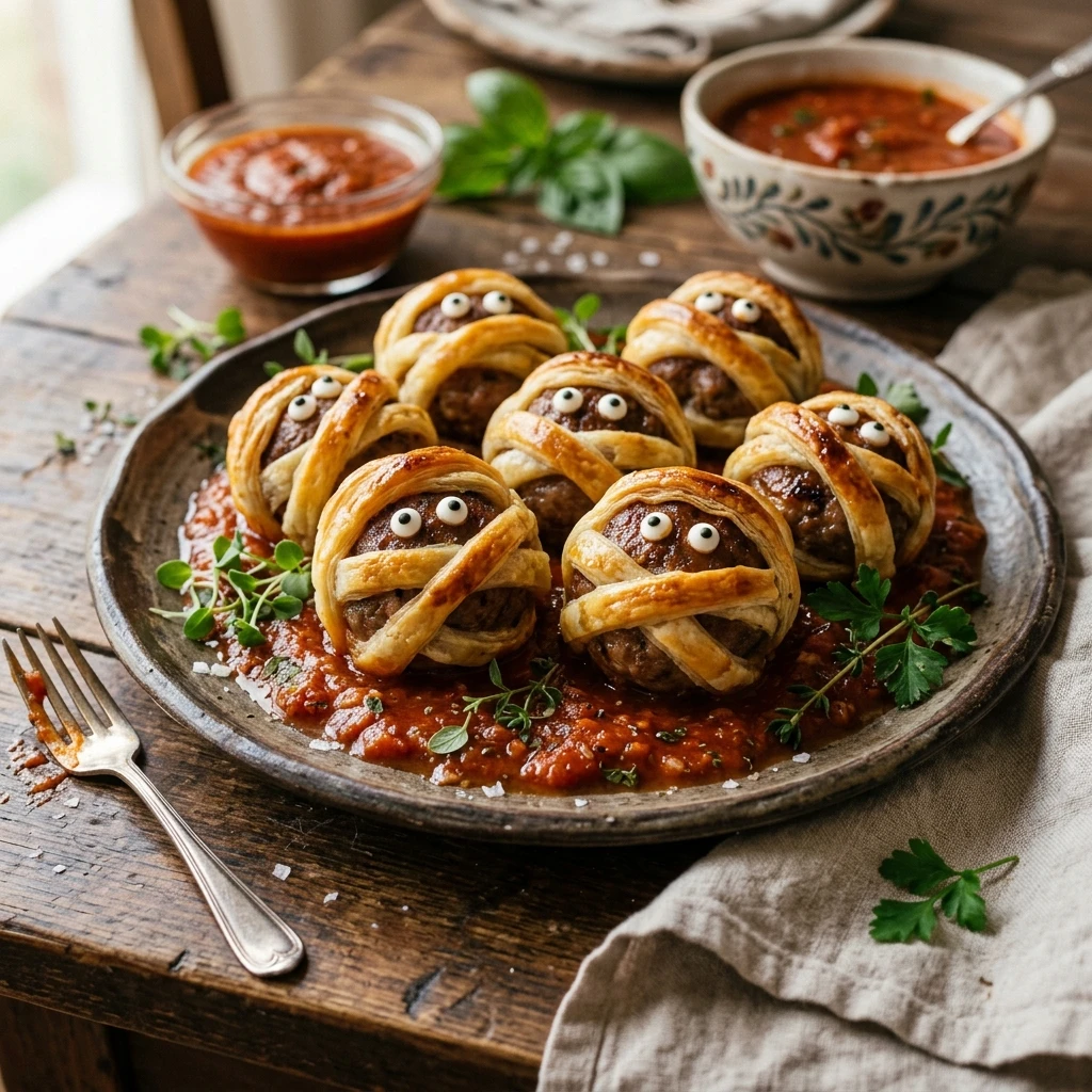 Mummy Meatballs That Win Every Potluck