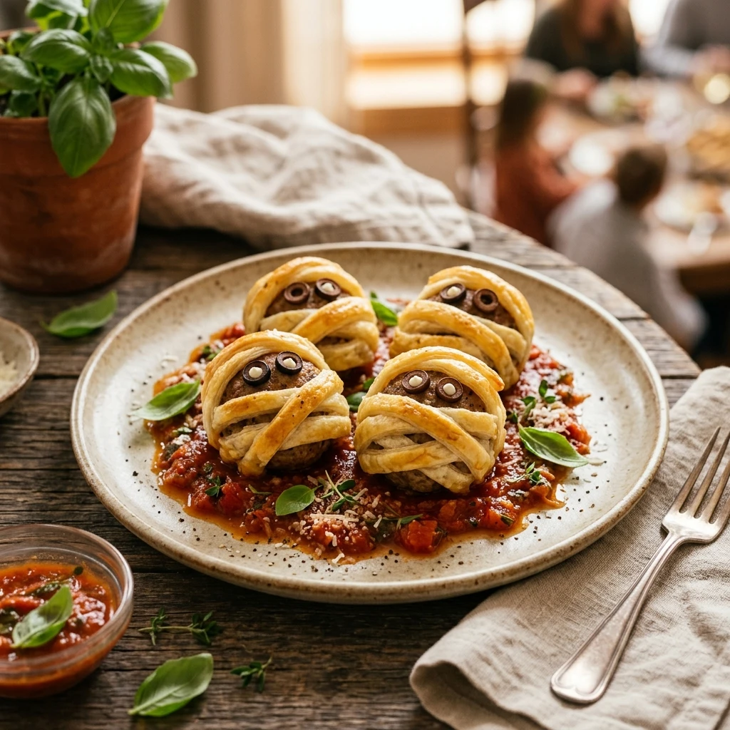 Mummy Meatballs That Win Every Potluck