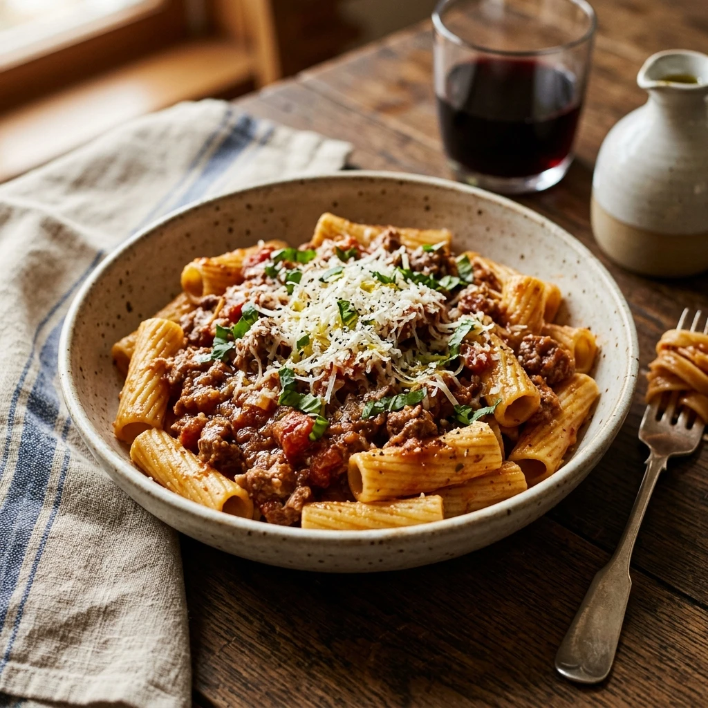 My Nonna's Best Sunday Meat Sauce Pasta