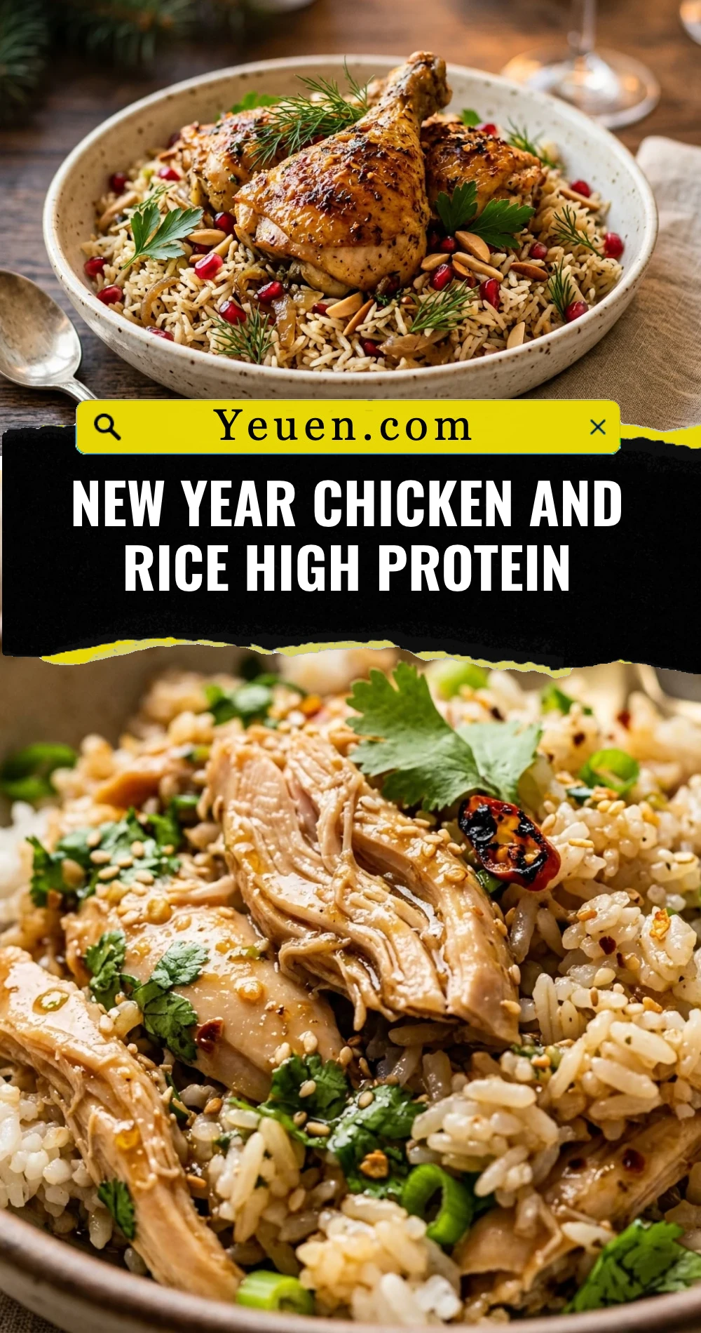 New Year Chicken And Rice High Protein