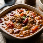 New Year Chili Meal Prep Crockpot High Protein Under $20 Feeds 8 No Prep