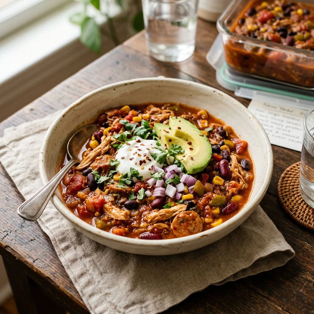 New Year High Protein Meal Prep Crockpot Under $20 Feeds 8 No Prep Dump