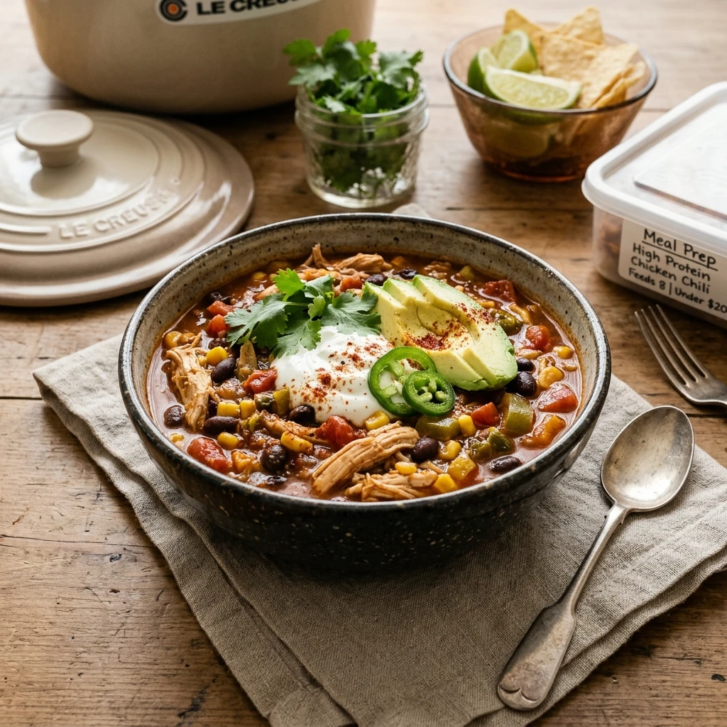 New Year High Protein Meal Prep Crockpot Under $20 Feeds 8 No Prep Dump