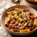 New Year Pasta Meal Prep Crockpot High Protein Under $20 Feeds 8 No Prep