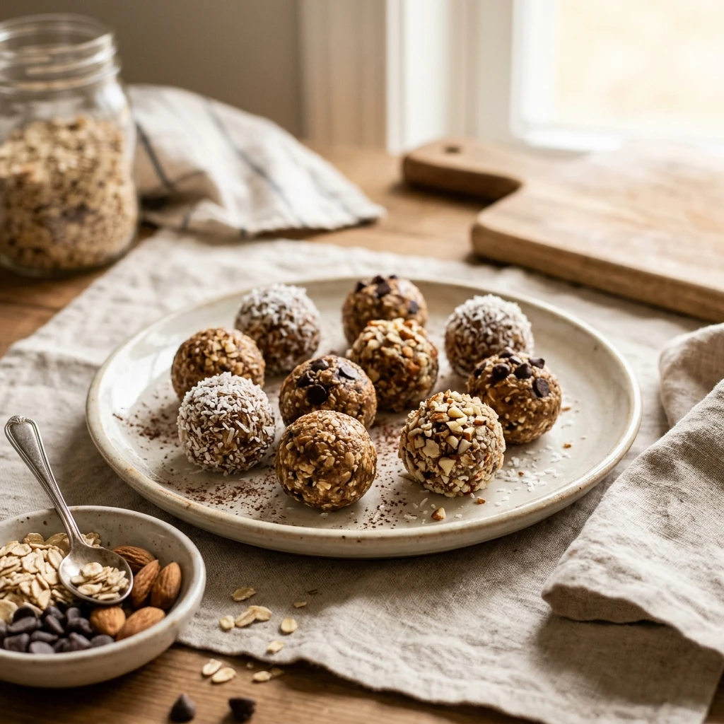 No Bake Almond Energy Balls Easy Healthy No Bake Dessert