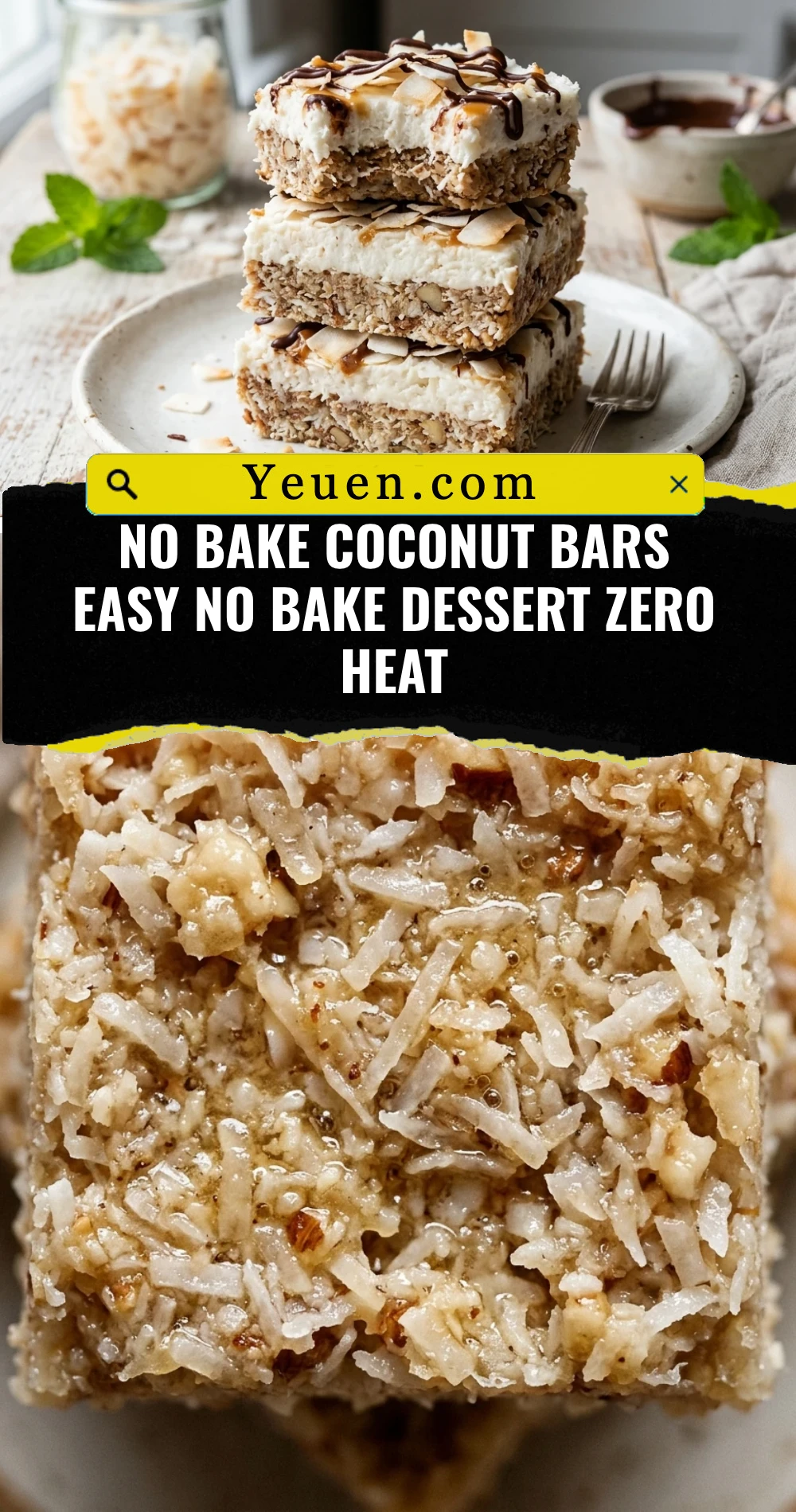 No Bake Coconut Bars Easy No Bake Dessert Zero Heat