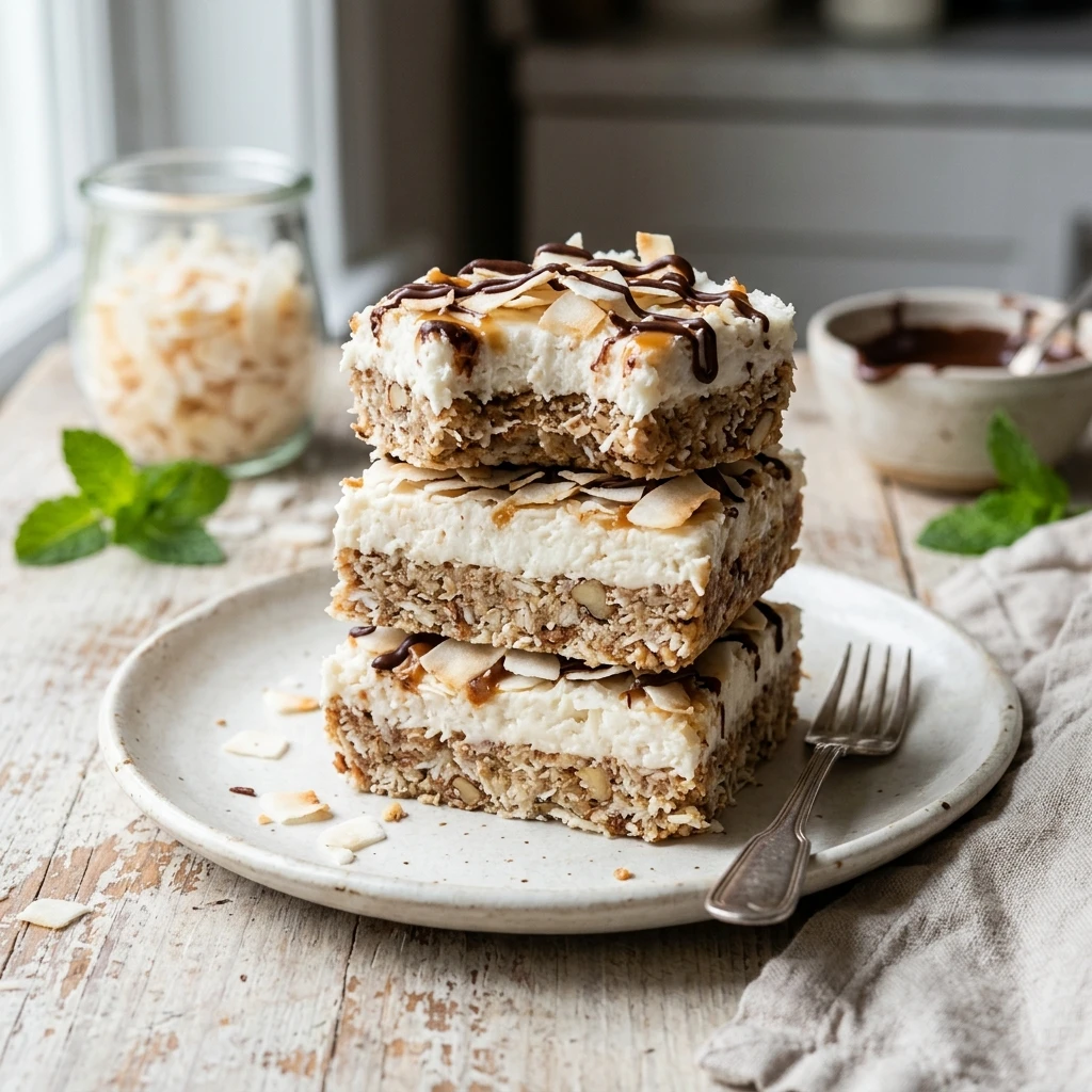 No Bake Coconut Bars Easy No Bake Dessert Zero Heat