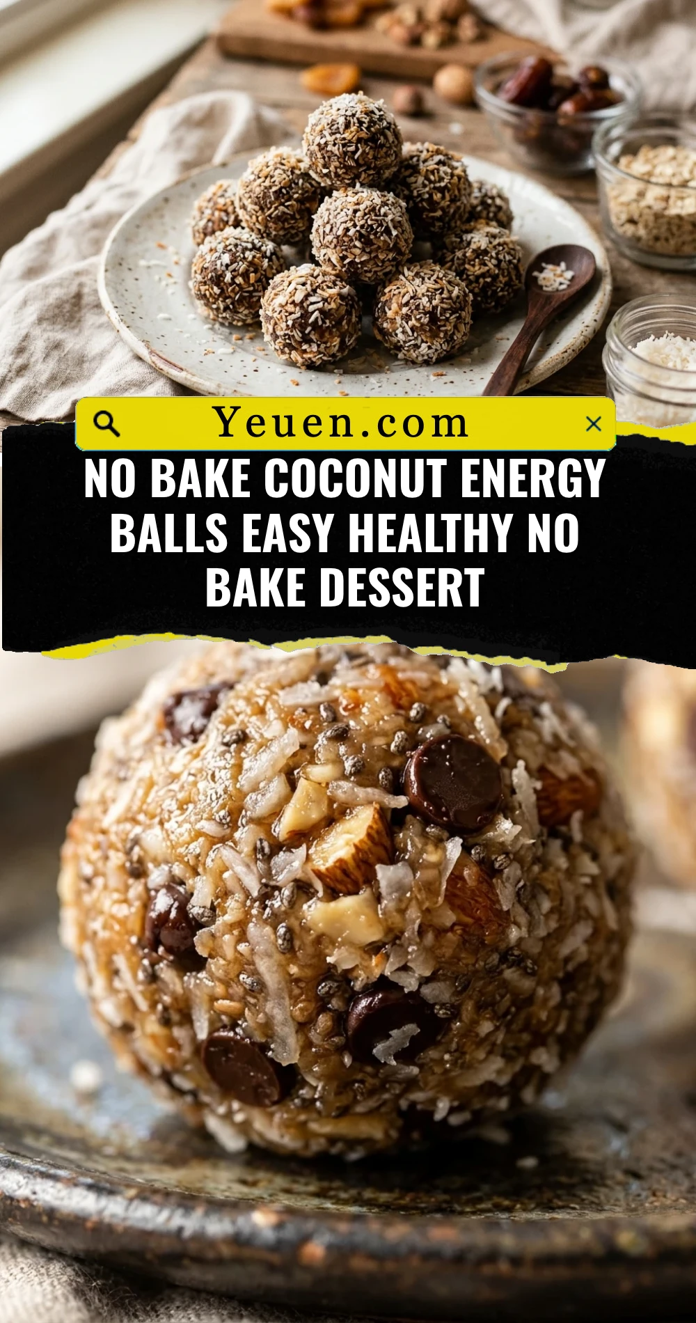 No Bake Coconut Energy Balls Easy Healthy No Bake Dessert