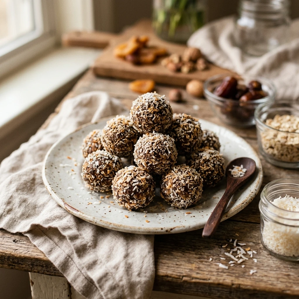 No Bake Coconut Energy Balls Easy Healthy No Bake Dessert