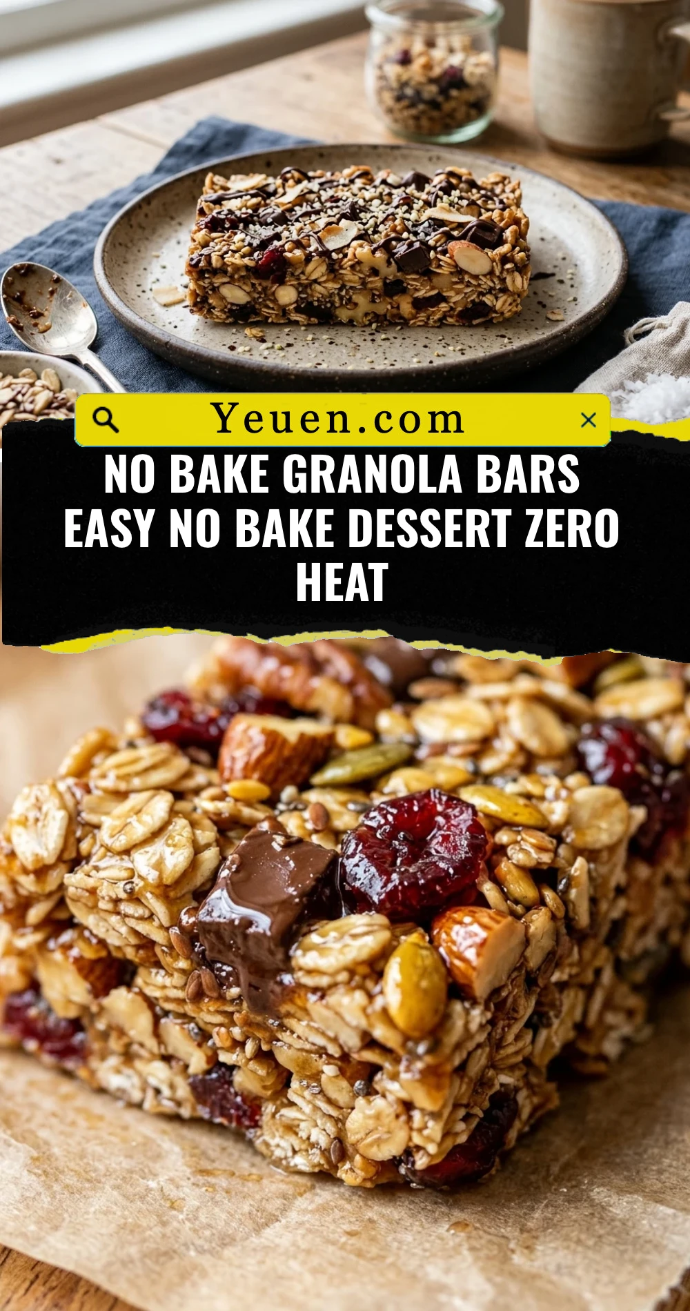 No Bake Granola Bars Easy No Bake Dessert Zero Heat
