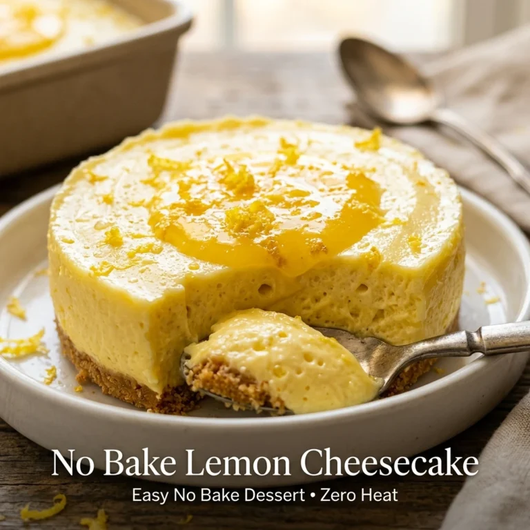 No Bake Lemon Cheesecake Easy No Bake Dessert Zero Heat