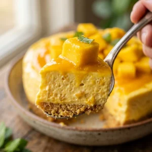 No Bake Mango Cheesecake Easy No Bake Dessert Zero Heat