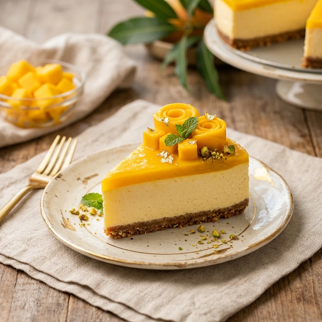 No Bake Mango Cheesecake Easy No Bake Dessert Zero Heat