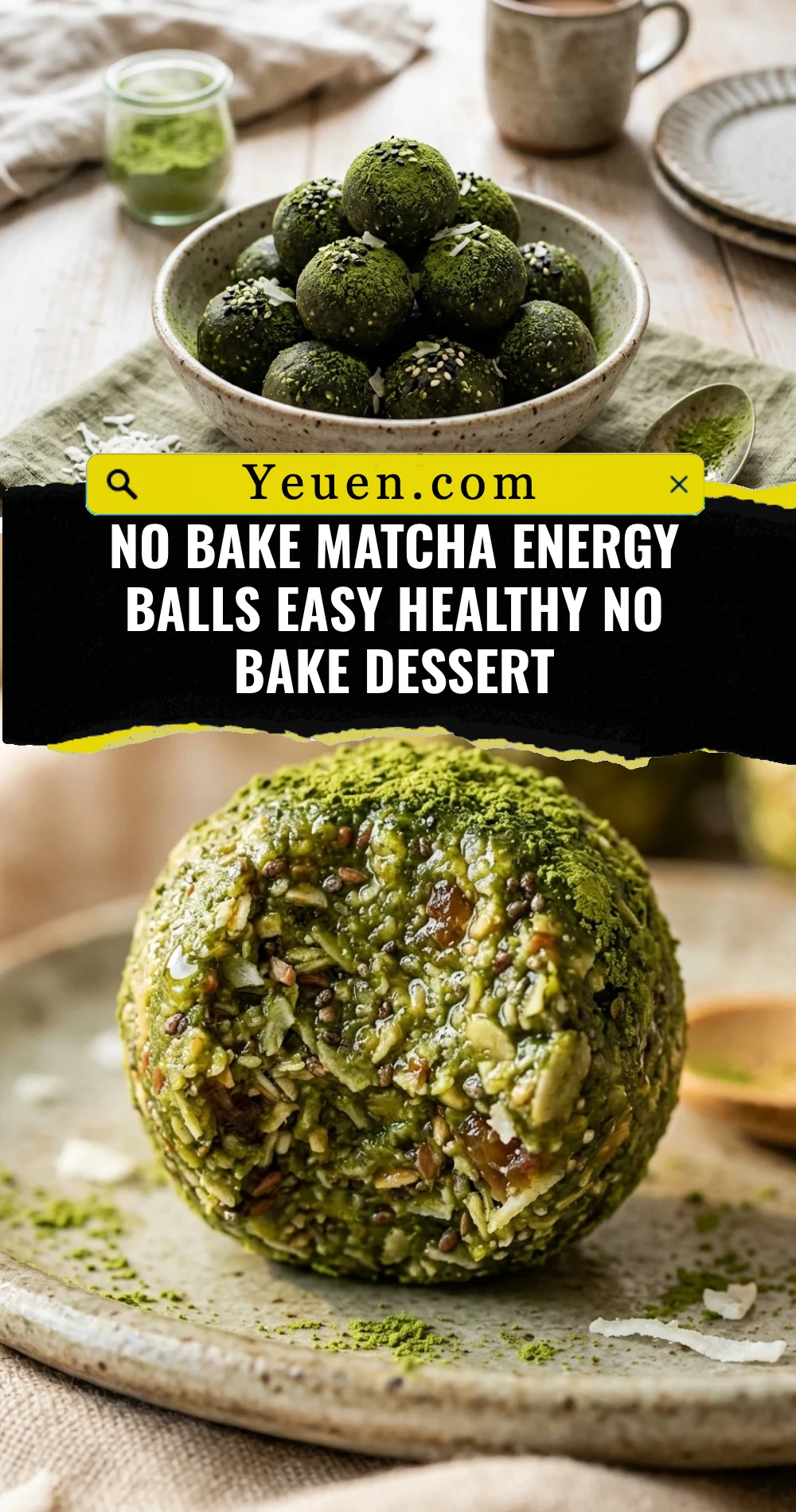 No Bake Matcha Energy Balls Easy Healthy No Bake Dessert