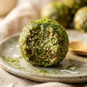 No Bake Matcha Energy Balls Easy Healthy No Bake Dessert