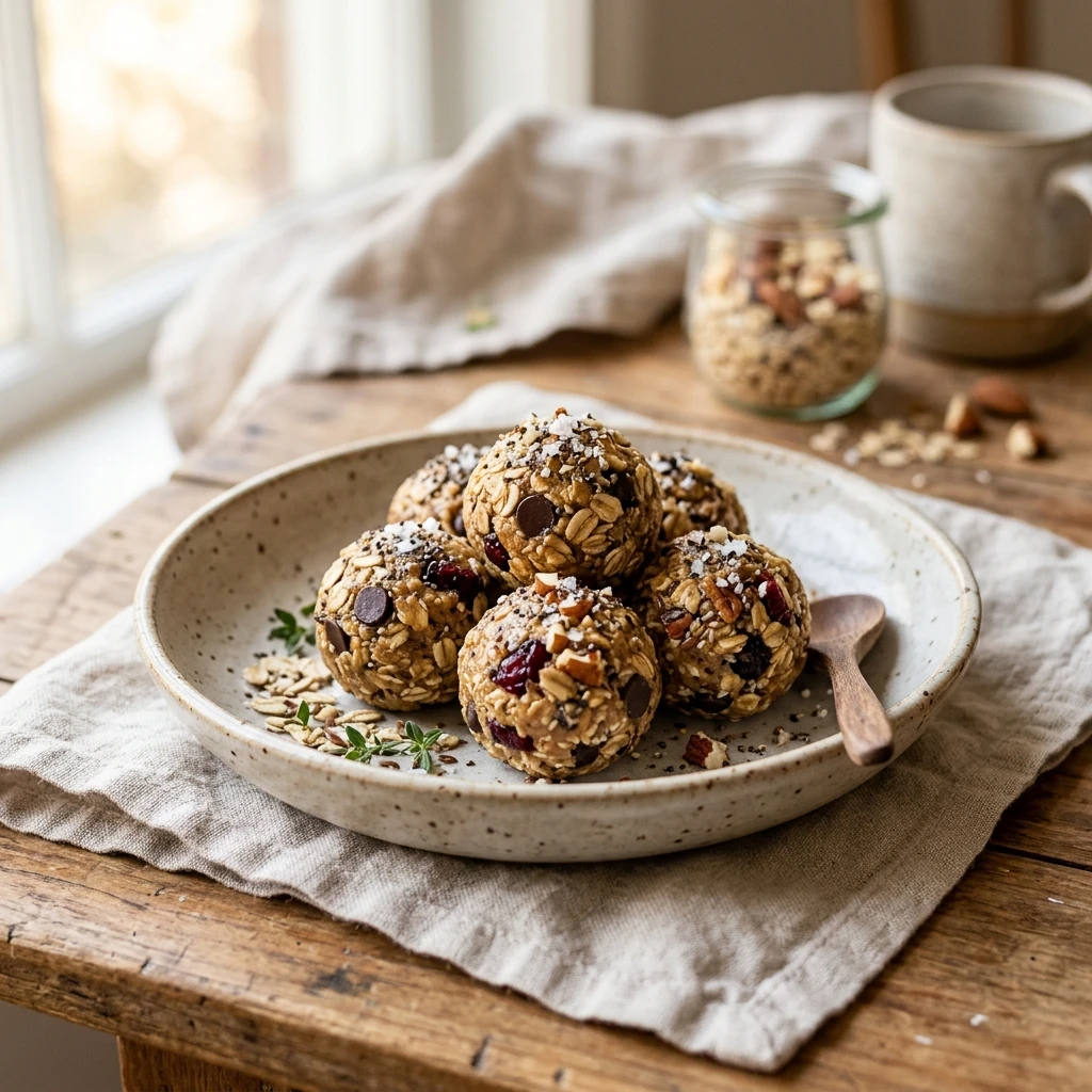 No Bake Oat Energy Balls Easy Healthy No Bake Dessert