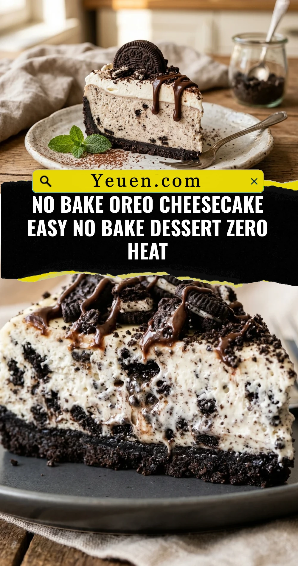 No Bake Oreo Cheesecake Easy No Bake Dessert Zero Heat