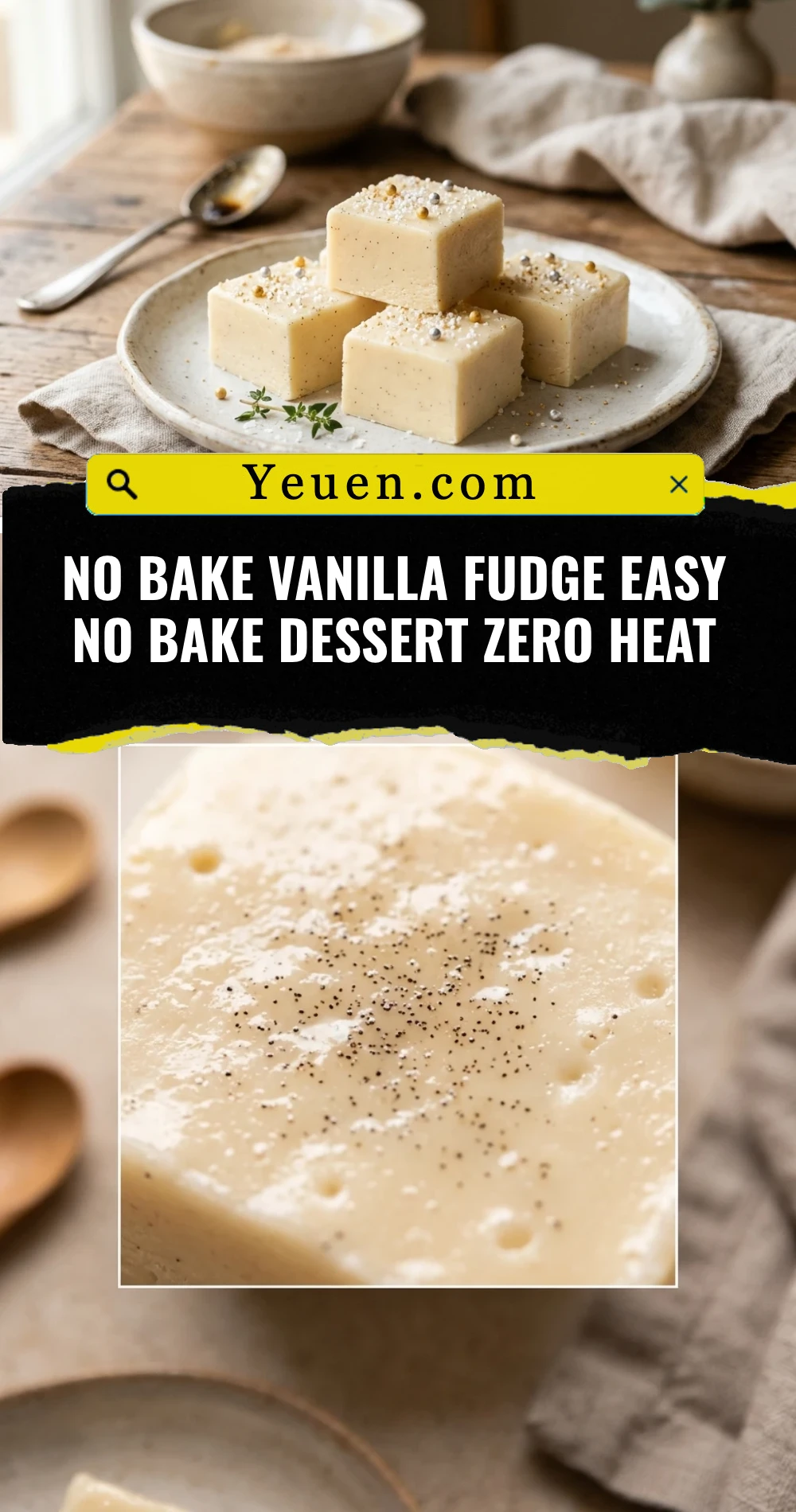 No Bake Vanilla Fudge Easy No Bake Dessert Zero Heat
