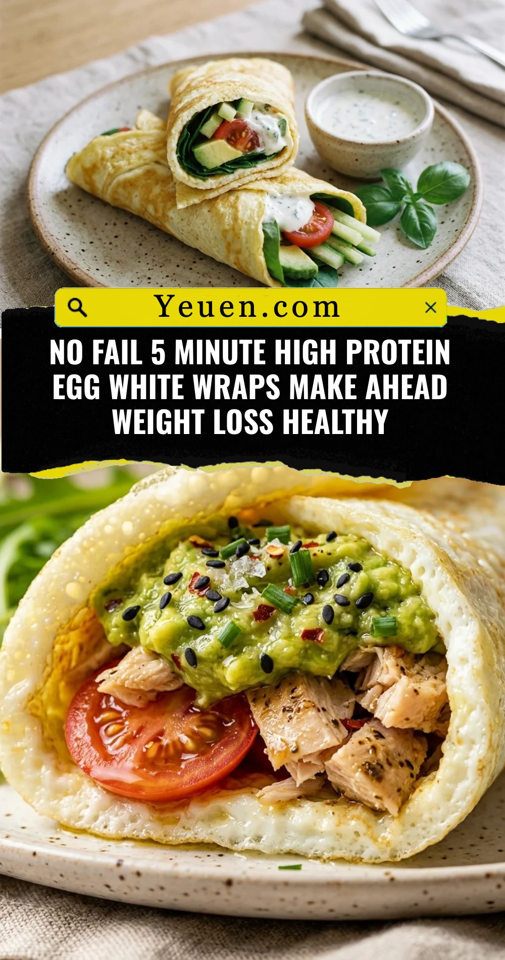 No Fail 5 Minute High Protein Egg White Wraps Make Ahead Weight Loss Healthy