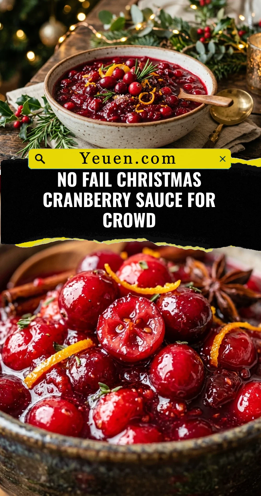 No Fail Christmas Cranberry Sauce For Crowd