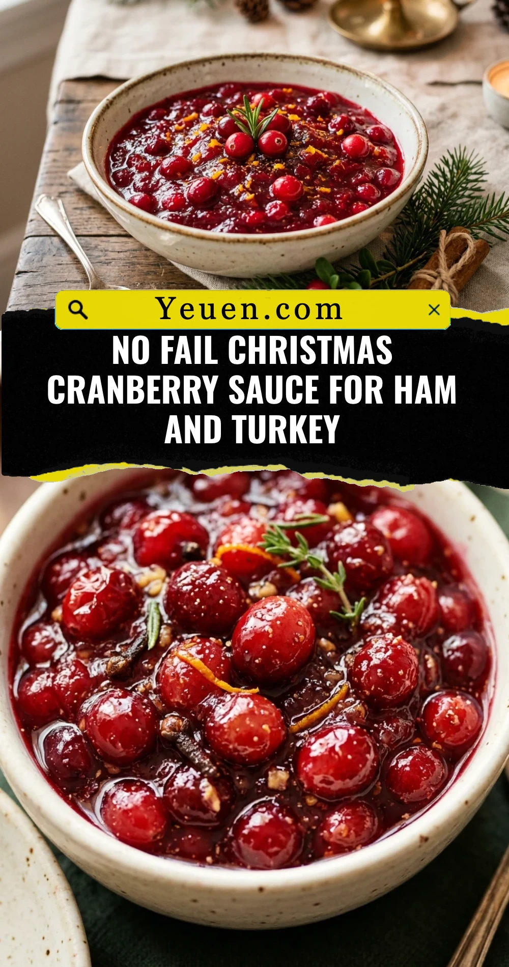 No Fail Christmas Cranberry Sauce For Ham And Turkey
