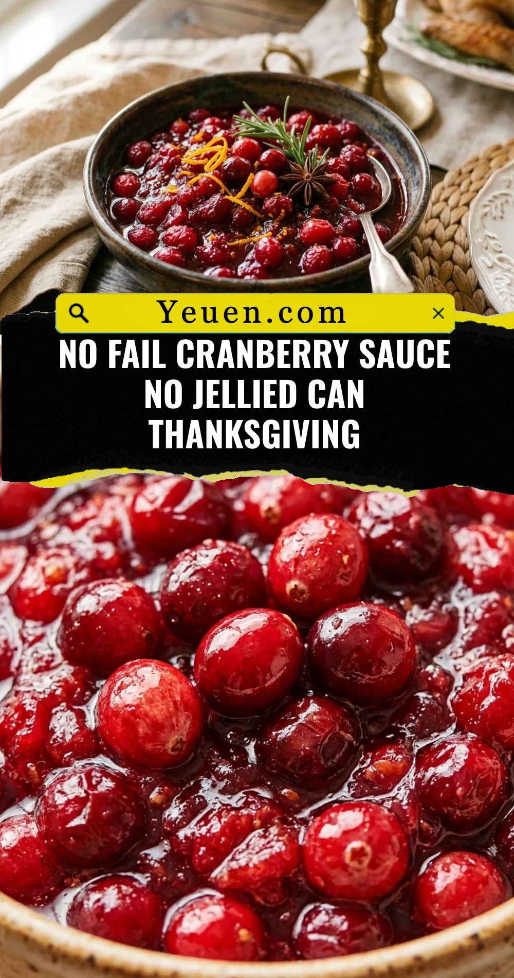 No Fail Cranberry Sauce No Jellied Can Thanksgiving