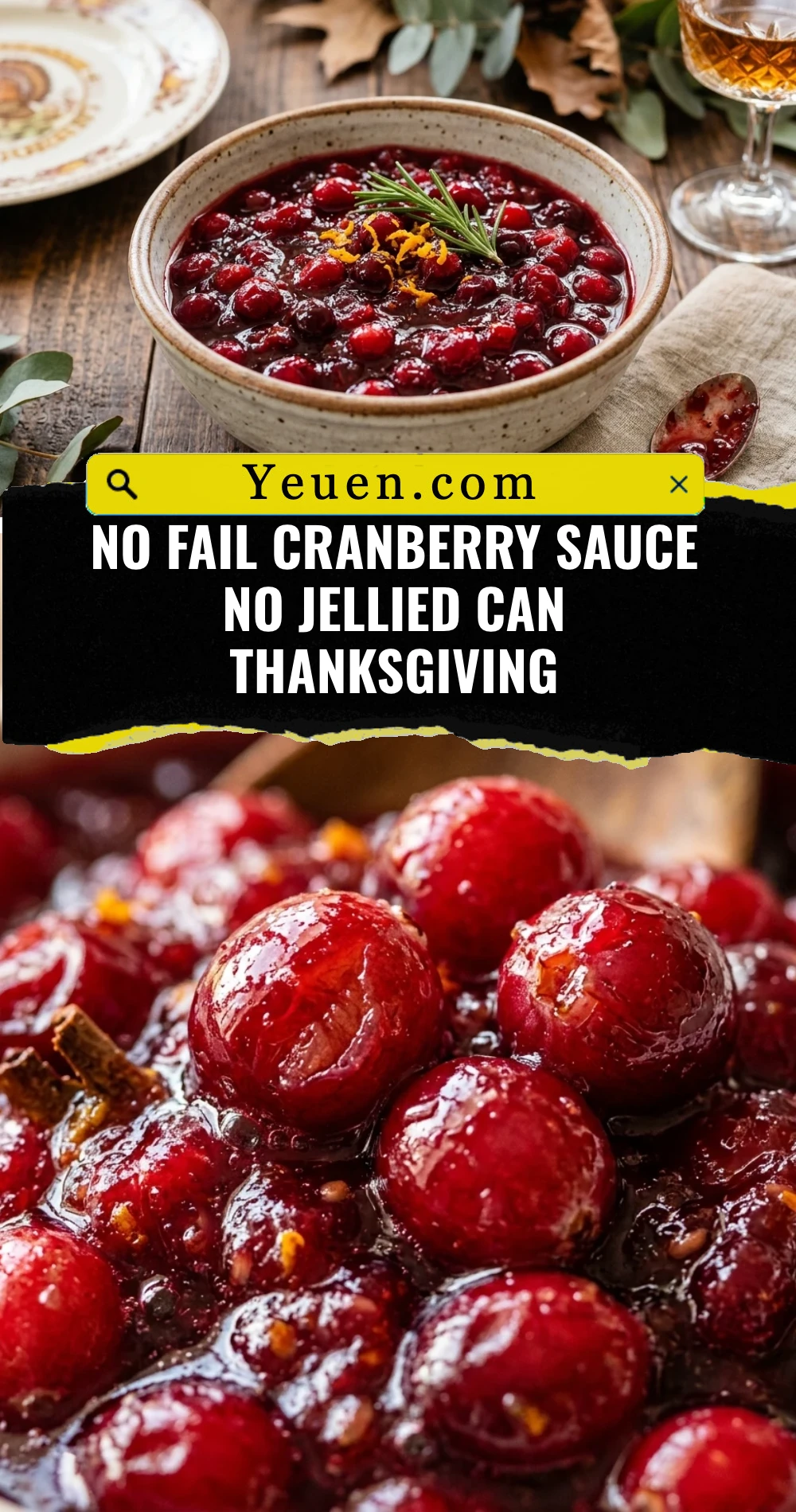 No Fail Cranberry Sauce No Jellied Can Thanksgiving
